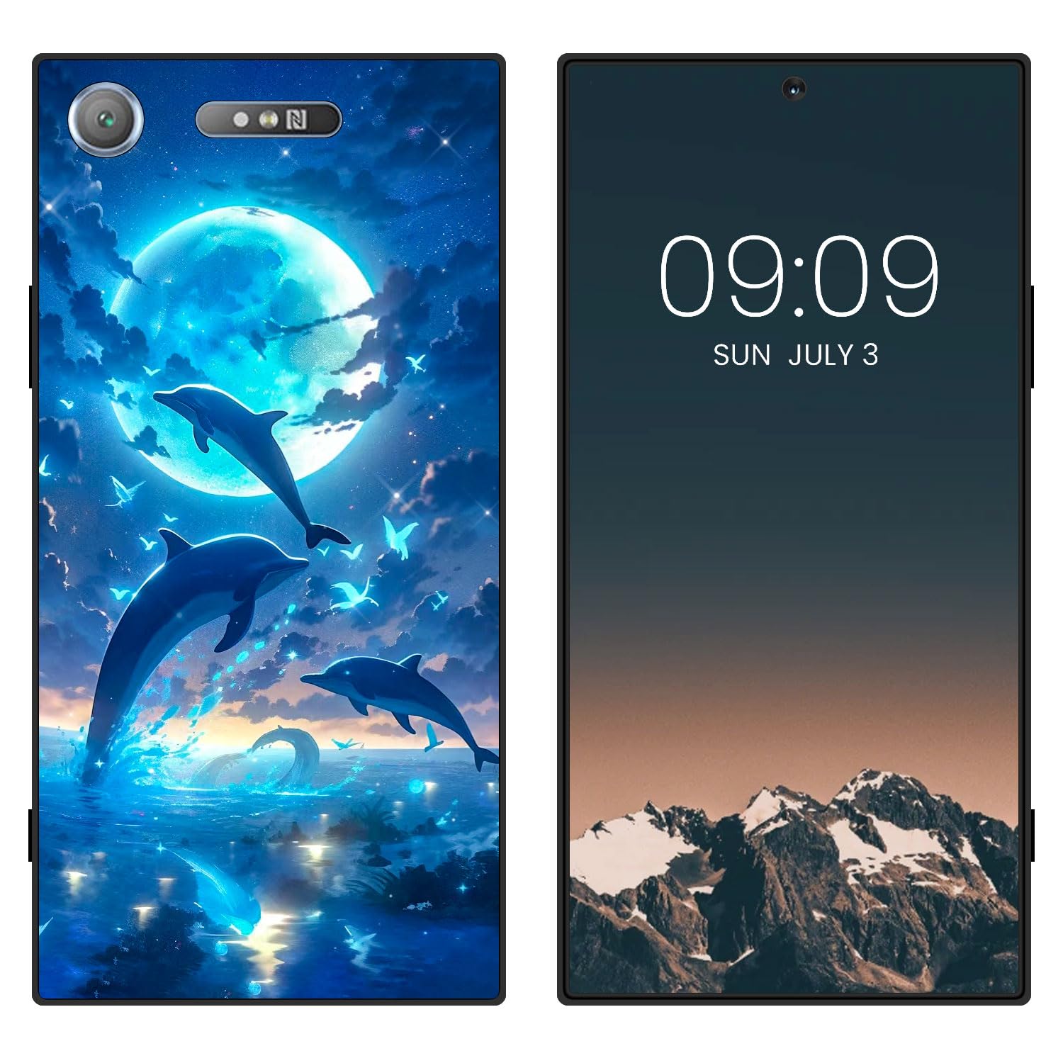 WUACYEAMING for Sony Xperia XZ1 Cute Case,Soft