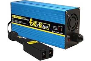 CETIHIO Upgrade 12 Amp 36 Volt Golf Cart Battery Charger for EZGO TXT, Smart Trickle Charge for Lead Acid Battery, 36 Volt Golf Cart Charger, 6-12H Full Charge, Replace 36 Volt Ez Go Charger D/Powerwise Plug
