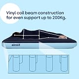 airzzZ Double Inflatable Flocked Air Bed Quick Inflate Deflate Mattress view 7