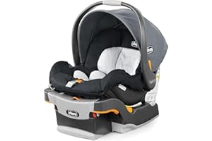 Chicco KeyFit 30 ClearTex Infant Car Seat and Base, Rear-Facing Seat for 4-30 lbs., Includes Head and Body Support, Compatibl