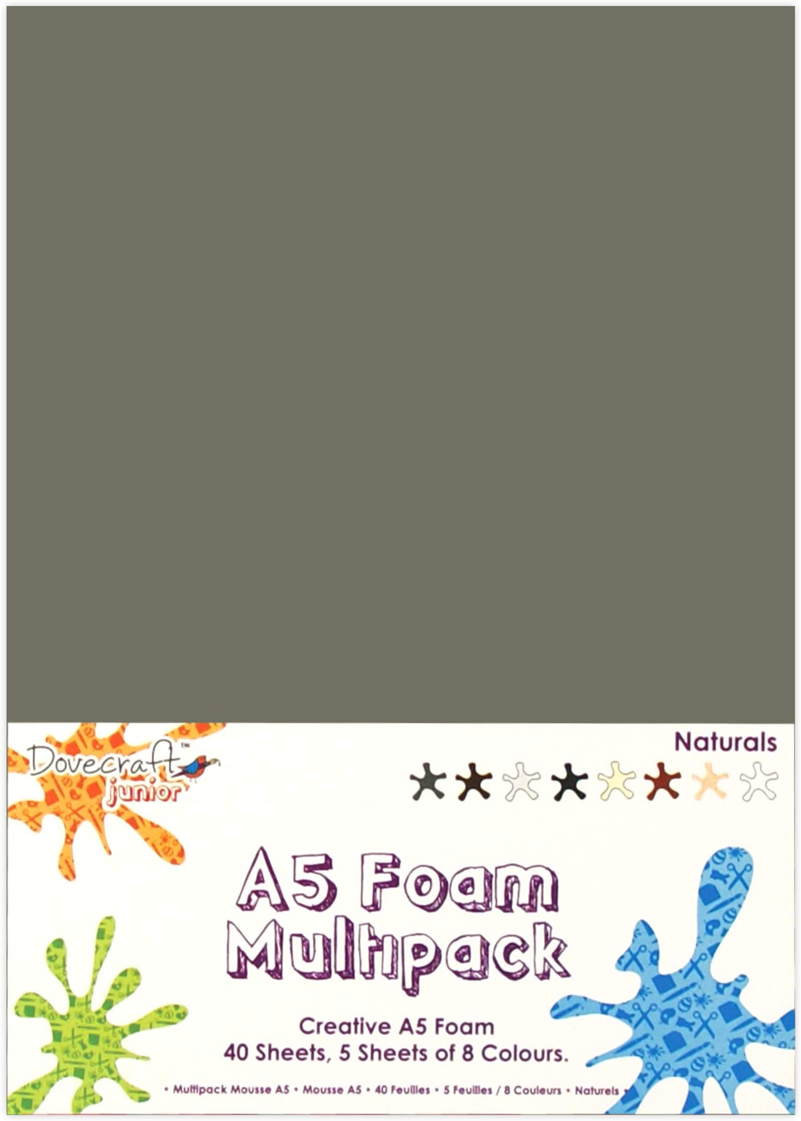 Essentials - A5 Creative Foam Sheets Assorted Natural Colours