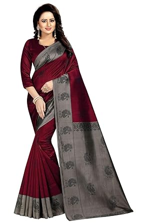 AKSHAR STORE Mayuri Sarees For Womens Mysore Art Silk Saree With Blouse Piece