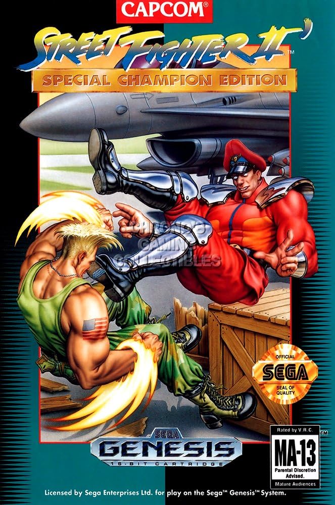 CGC Huge Poster - Street Fighter II Special Championship Edition Sega Genesis SNES Arcade Neo Geo GLOSSY FINISH - OTH372 (24" x 36" (61cm x 91.5cm))