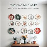 WINSOME Disc Plate Hangers 2 inch Self Adhesive 5 Pack Wall Plate Holders view 7