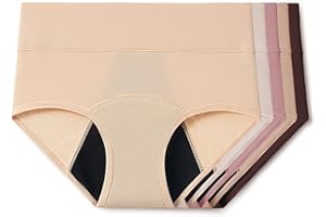 Everdries Washable & Reusable Incontinence Underwear for Women Over 60 - Leakproof, Discreet, Absorbent, Machine-Washable Panties (Comfort Plus, XL, Pack of 5)