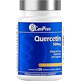 CanPrev Quercetin Supplement, 120 V-Caps 120-Day Supply - Vegan & Non-GMO - 500mg of Pure Quercetin - Promotes Healthy Circul