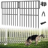 25 Panels Garden Fencing Animal Barrier, 17in (H) X