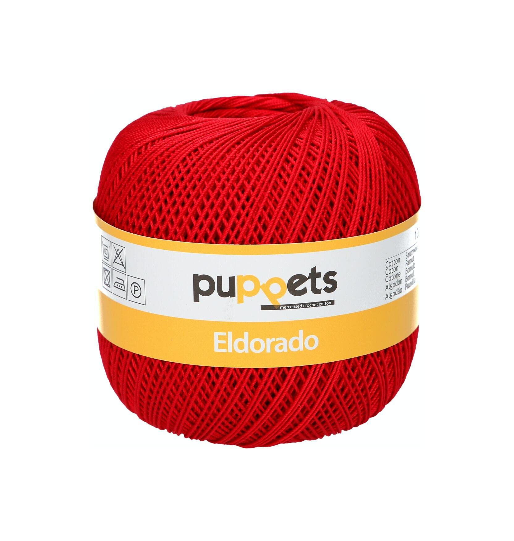 Puppets Crochet Yarn, Cotton, 00047 Red โ image 1