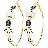 Kopuscristing Football Gifts Game Day Earrings for Women Football Mom Sports Charm Jewelry Gifts Game Day Outfit Accessories