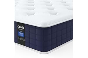 Coolvie Twin Mattress, 10 Inch Twin Size Hybrid Mattress, Individual Pocket Springs with Memory Foam, Bed in a Box, Cooler Sleep with Pressure Relief and Support