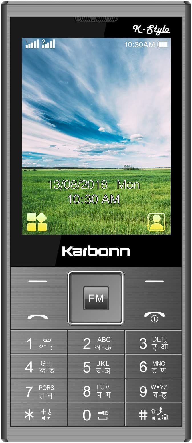 Karbonn K Stylo (Dual SIM, Brushed Grey)