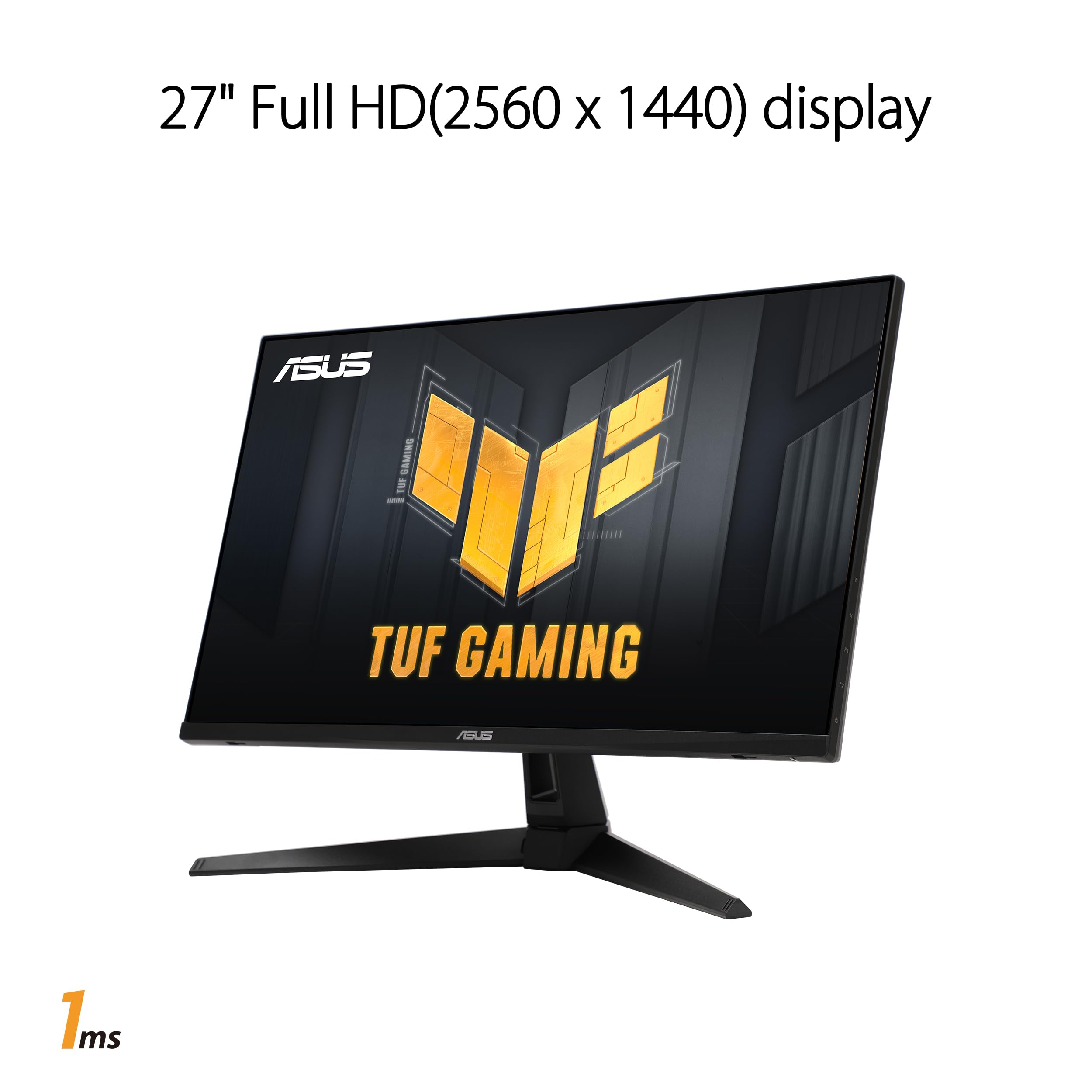 ASUS TUF Gaming 27” 1440P Gaming Monitor (VG27AQM1A) - QHD (2560 x 1440), 260Hz, 1ms, Fast IPS, Extreme Low Motion Blur Sync, Freesync Premium, G-SYNC Compatible, DisplayHDR400, 3 Year Warranty