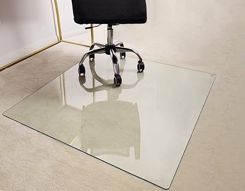 Amazon Glass Desk Chair Mat For Carpet GLSLAND Office Chair Mat