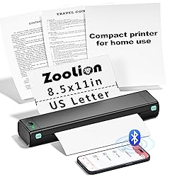 Zoolion M08F Compact Inkless Thermal Printer for