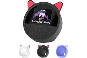 Liboer Silicone Cover for Ec/-ho Sp-/ot Soft Waterproof Dustproof Portable Protective Case Compatible with Ec-h/o Sp-/ot Speaker Accessories((Black)