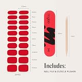 Mylee Gel Nail Wraps French Cancan 20 Pre-Cured Gel Stickers view 7
