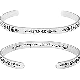 𝐌𝐞𝐦𝐨𝐫𝐢𝐚𝐥 𝐁𝐫𝐚𝐜𝐞𝐥𝐞𝐭 for Women In Memory of Jewelry Gift Sympathy Remembering Loss of One You Loved Cuff Bracelets
