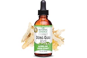 Botanic Choice Dong Quai Liquid Extract – Alcohol Free, Gluten Free, Fast Acting Supplement Drops – Easy to Use Dropper 1 Fluid Ounce