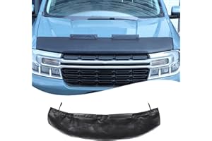 LCOJICEP Black Leather Front Hood Cover Engine End Bra Protector Compatible with Ford Maverick 2022-2025 Car Engine Hood Cover,Front Hood Cover Bra Protector Cover (Style A)