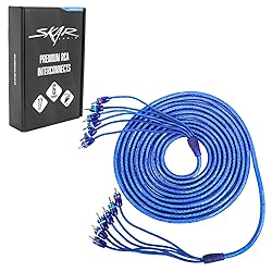 Skar Audio 17-Foot 6-Channel Twisted Pair RCA