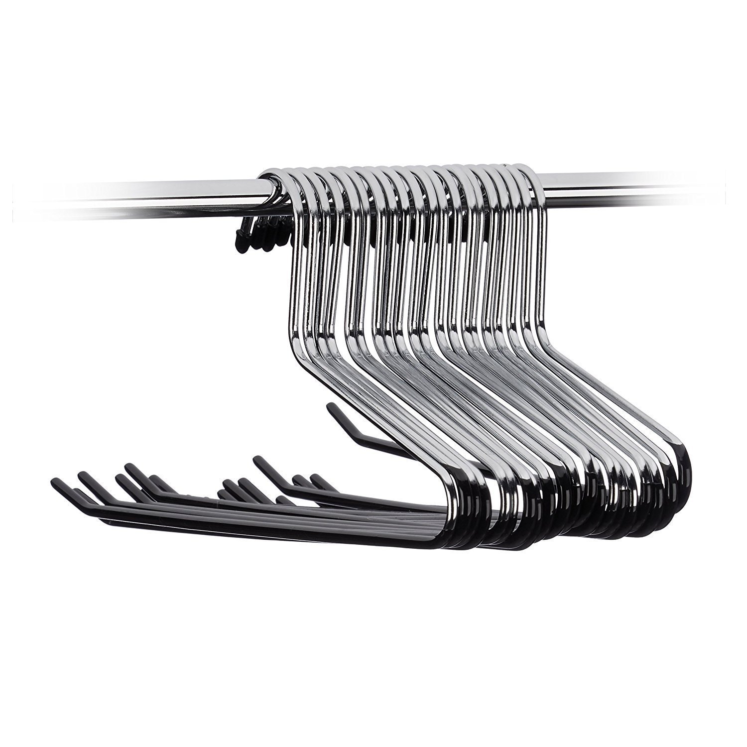 ASSICA Slack Pant Hangers Trouser Hangers 10 Packs Open