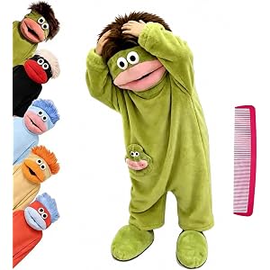 𝑲𝑰𝑫𝑺 Big Mouth Funny Monster Onesie With Comb Hooded 𝑷𝑨𝑱𝑨𝑴𝑨𝑺 | Silly Big Mouth Monsters Plush Jumpsuit with Pocket