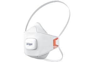 Dräger X-plore 1950 respirator mask with exhalation valve, Pack of 10 Disposable Respirators, NIOSH-approved respirator mask