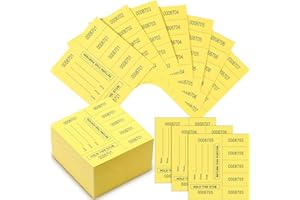 Kosiz 300 Sheets Raffle Tickets Sheets Hold This Stub Chinese Auction Basket Raffle Tickets for Silent Events Fundraiser(5 Bid,Dark Yellow)