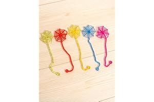 30 Pcs Sticky Spider Web Hands, Halloween Party Favors Decorations for Kids, Classroom Prizes, Easter Basket Stuffers, Filler