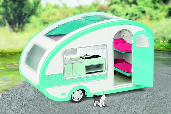 lori doll roller glamper camper set