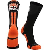 MadSportsStuff Tigers Logo Athletic Crew Socks for Football Basketball Volleyball Lacrosse