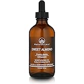 Natures Leaf Sweet Almond Oil, USDA Certified Organic, 100% Pure, Cold Pressed, Nourish & Soften, Promotes Healthy Looking Sk