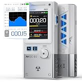 FNIRSI GC-03 3-in-1 Geiger Counter Nuclear Electromagnetic Detector | 3 Display Modes, Real-Time Radiation Monitor, Portable Gamma Beta X-ray Dosimeter，Rechargeable EMF Meter, No RF Detection