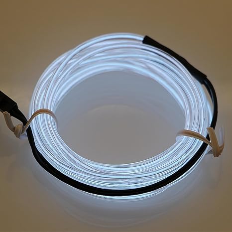 Lerway® 3M Elektrolumineszenz Neon EL Wire Rope Kabel LED für Weihnachten Party, Kostüm Rave Dekoration,Autobatterie Beleucht