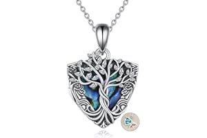 ONEFINITY Tree of Life Locket Necklace Sterling Silver Locket Necklace That Holds Pictures Tree of Life Locket Pendant for Women Wife Girlfriend