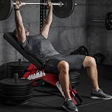 YOLEO Adjustable Weight Bench Commercial Decline/Flat/Incline 90 Positions view 9