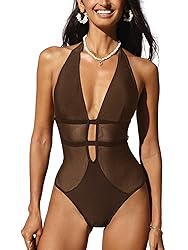 CUPSHE Women's One Piece Swimsuit Bathing Suit Deep