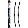 BOSCH 3397118923 AeroTwin OE Replacement Wiper Blades Driver & Passenger Side - Set of 2 (21" & 21") Side Lock 22mm