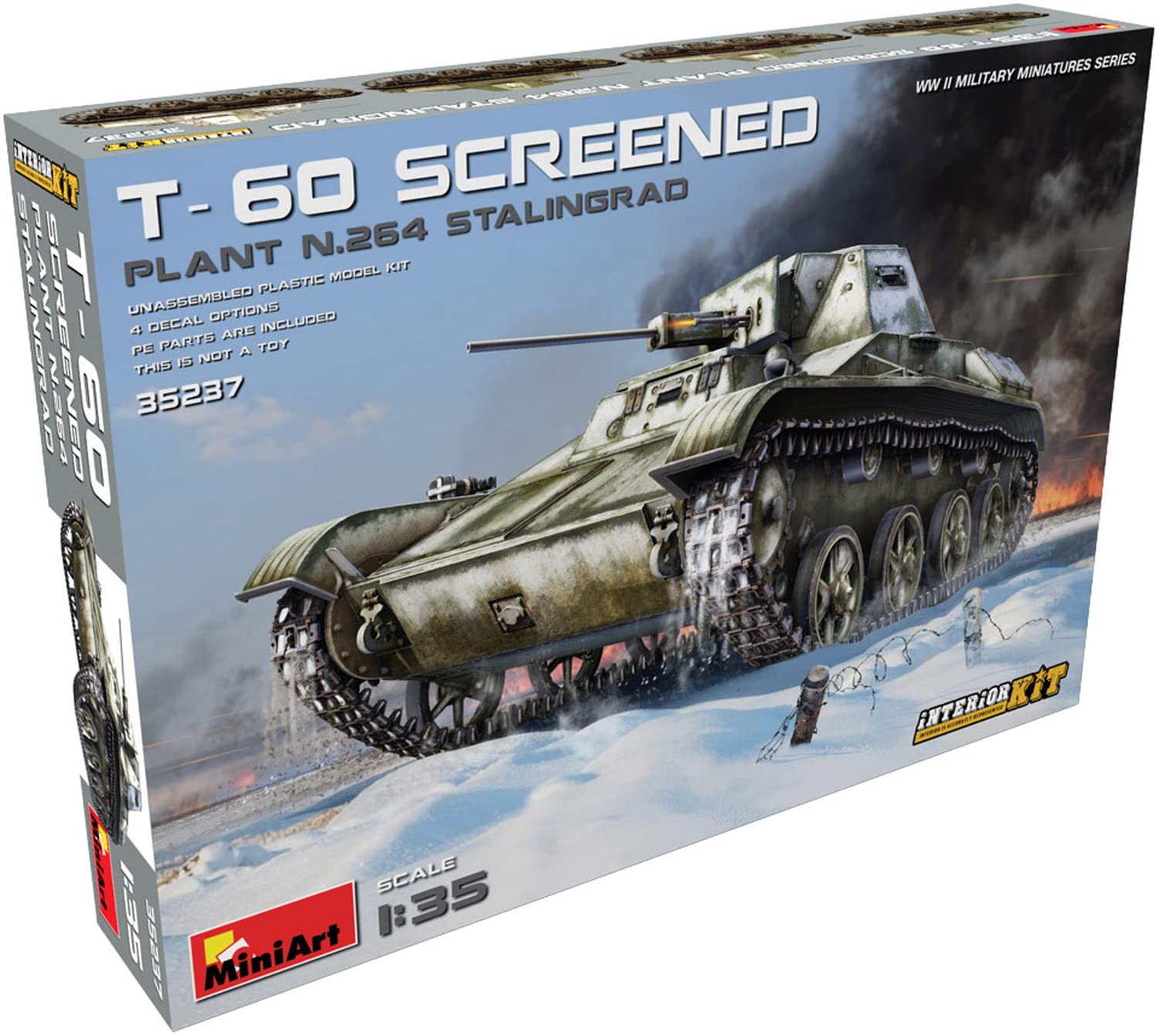 Miniart 1:35 - T-60 Screened Plant 264 Stalingrad (IntKit)