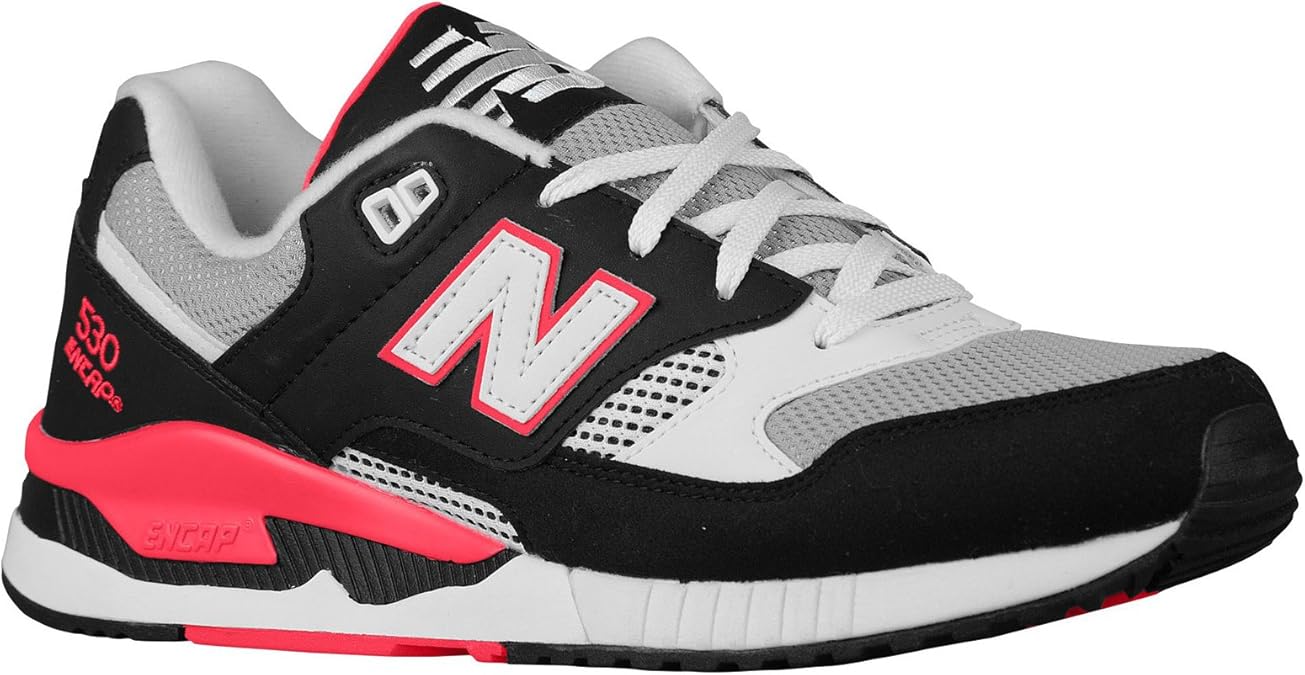Amazon.com | New Balance 530 Men's Running, Size 11, Color Black/White/Pink | Fashion Sneakers