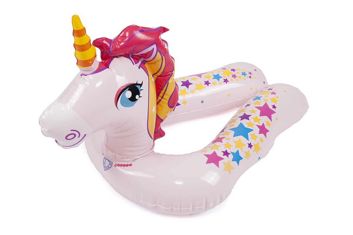 Girls Pink Unicorn Swimming Float Kids Inflatable Split Swim Ring 22