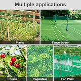 lohey Garden Netting Mesh 4M x 12M Cat Bird Proof Fine Nylon Green view 7
