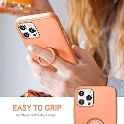 Hython Case for iPhone 12 Pro Max Case with Ring