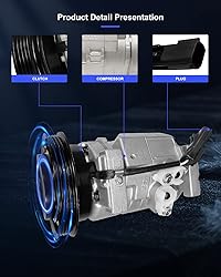 ECCPP AC Compressor 2001-2010 Fit for Chrysler PT