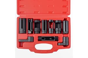 DAYUAN 10Pcs Oxygen Sensor Socket Set Sensor Oil Pressure Sending Unit Removal Kit