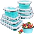 8 Collapsible Food Storage Containers With Lids, Rv Collapsible Bowls, Silicone Food Storage Containers, Camping Food Containers, Silicone Containers, Collapsible Containers for Food, Camping, Travel