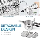 Sopito Stainless Steel Potato Ricer with 3 Discs & Silicone Handle view 6