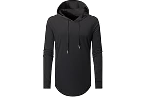 Aiyino Men's S-5X Short/Long Sleeve Fashion Athletic Hoodies Sport Sweatshirt Hip Hop Pullover