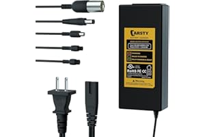 Carsty 42V Electric Scooter & Hoverboard Charger for Gotrax, Jetson, Segway, Ninebot, Swagtron | UL Certified with 5-in-1 Universal Plug Set