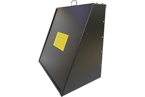 SUPER TARGET SYSTEMS Steel Bullet Trap 24" x 24", AR500 Backplate, Front Rubber Panel, Low Lead Dust, Less Impact Noise for .22.45, 9 mm .357 calibers